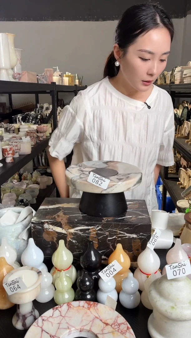 石材美*鱼082宝中果盘