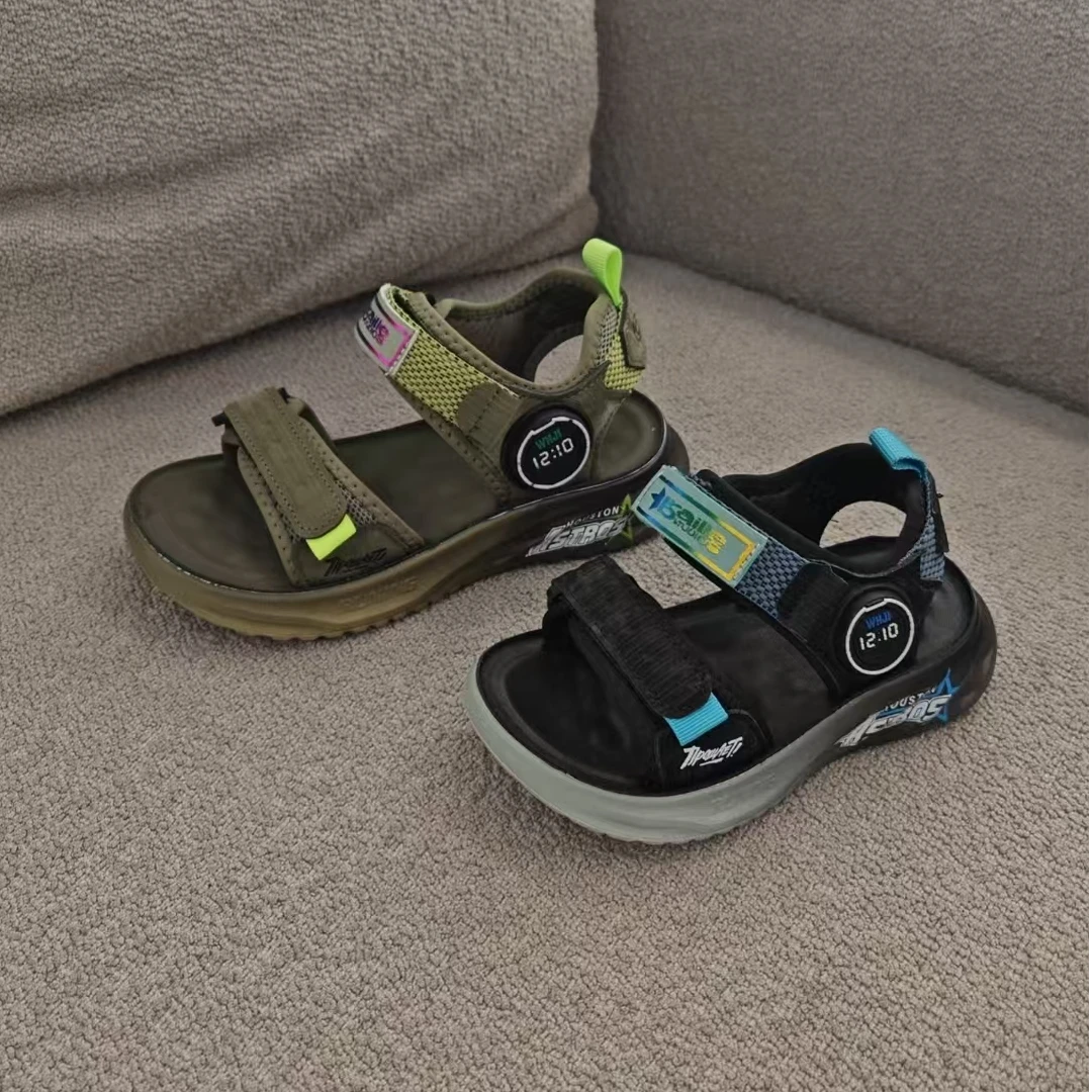 【运动凉鞋】3527  男童夏季凉鞋节日厚底圆头