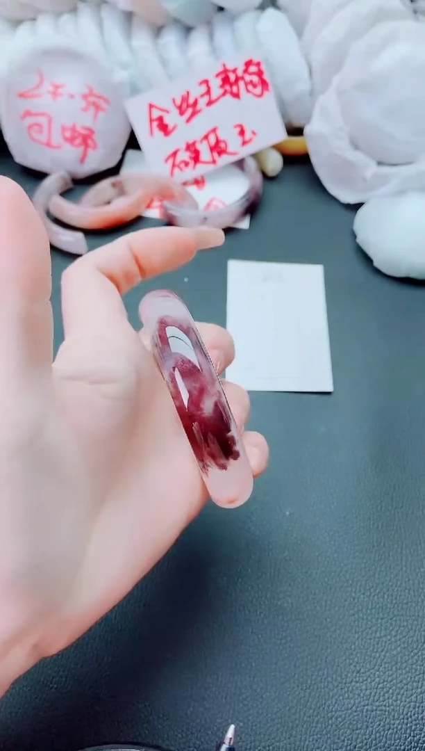 【闪购商品】石英质玉手镯未镶嵌L206-58-59