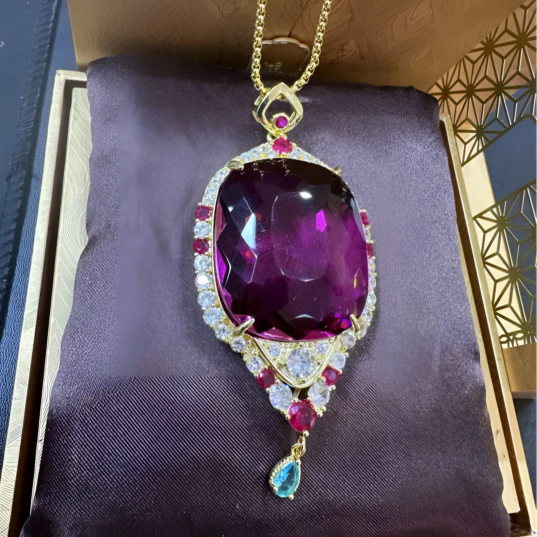 高定— 馆藏 高端气质紫 吊坠（D049）