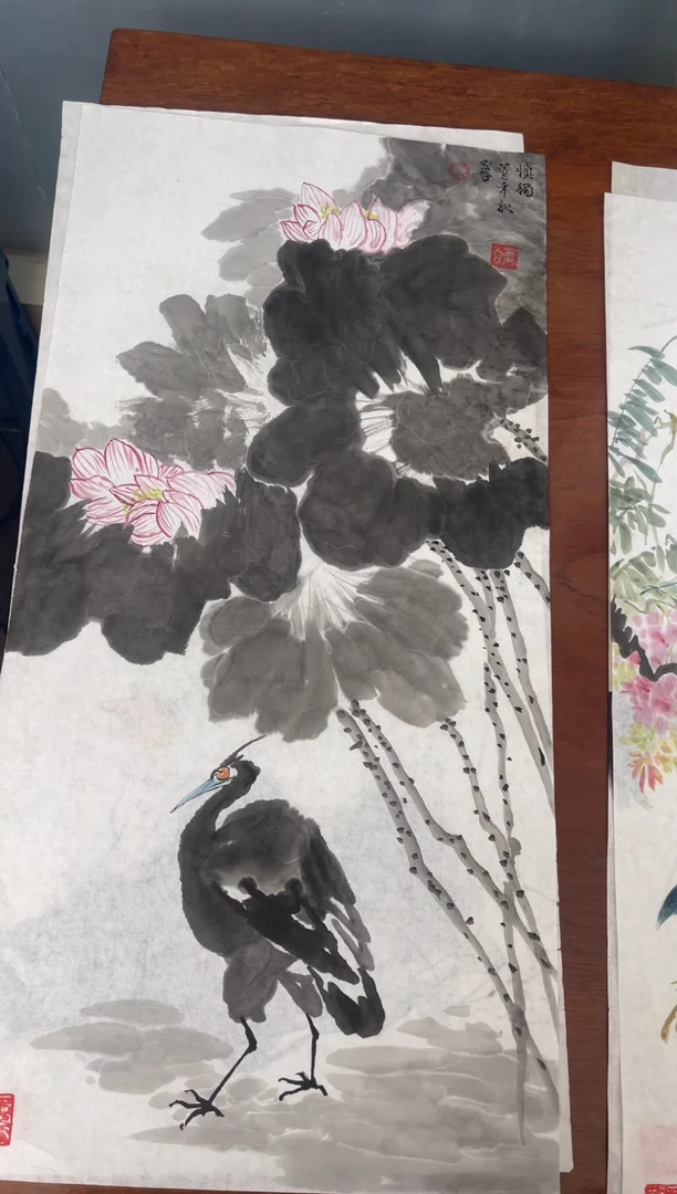 国画国画山水花鸟作品