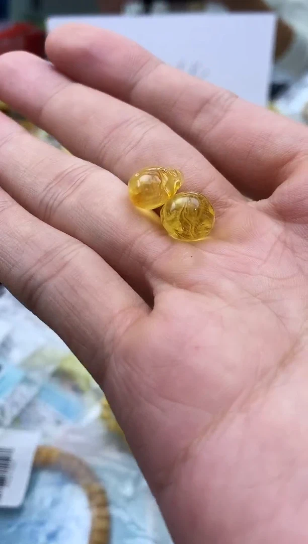 裸石蜜蜡未镶嵌钱袋多样性发其一