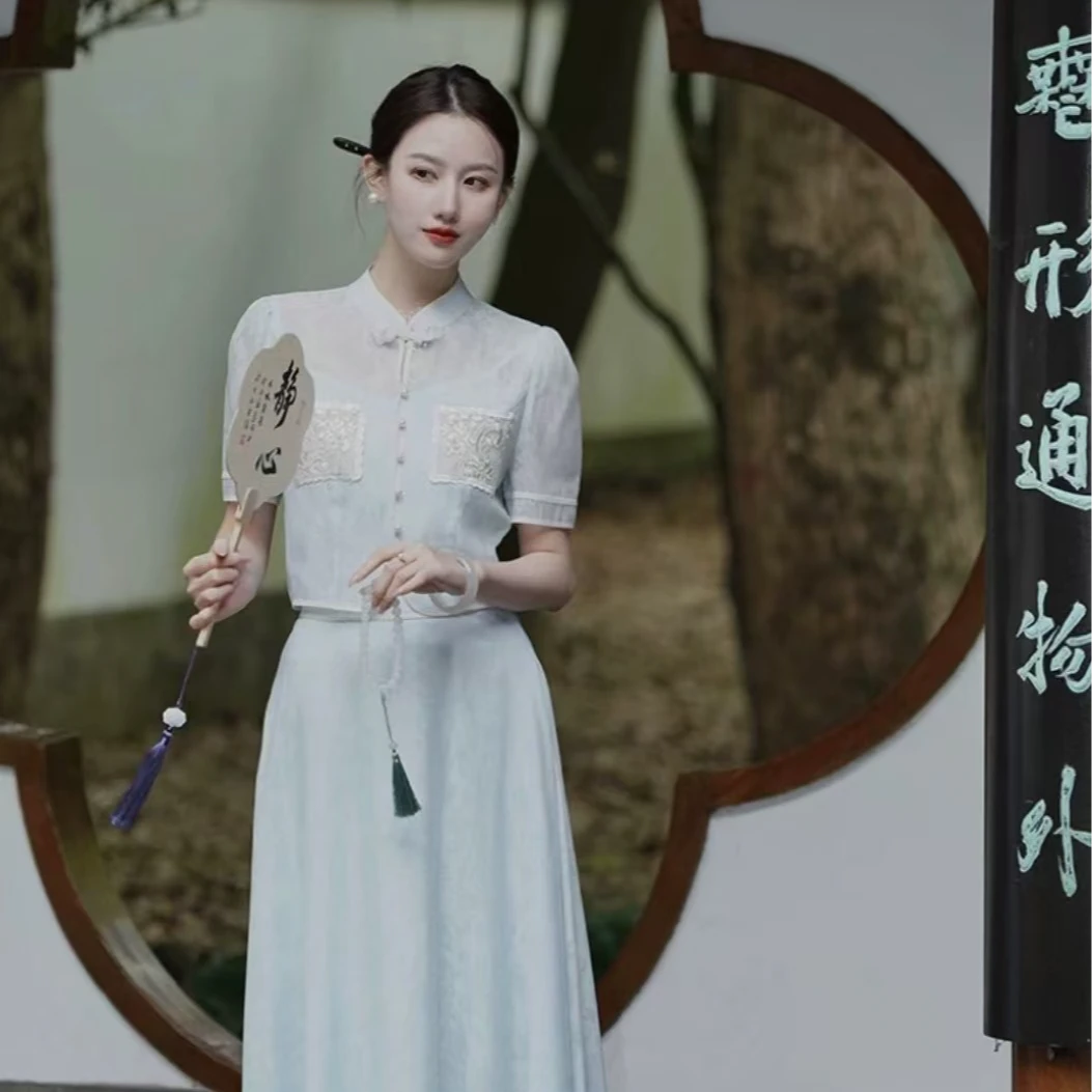 【南里风】新中式两件套装裙15 1337