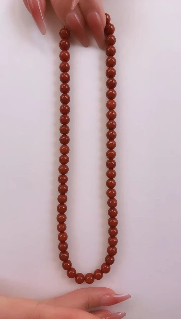 颈饰未镶嵌南红玛瑙3569项链约8MM