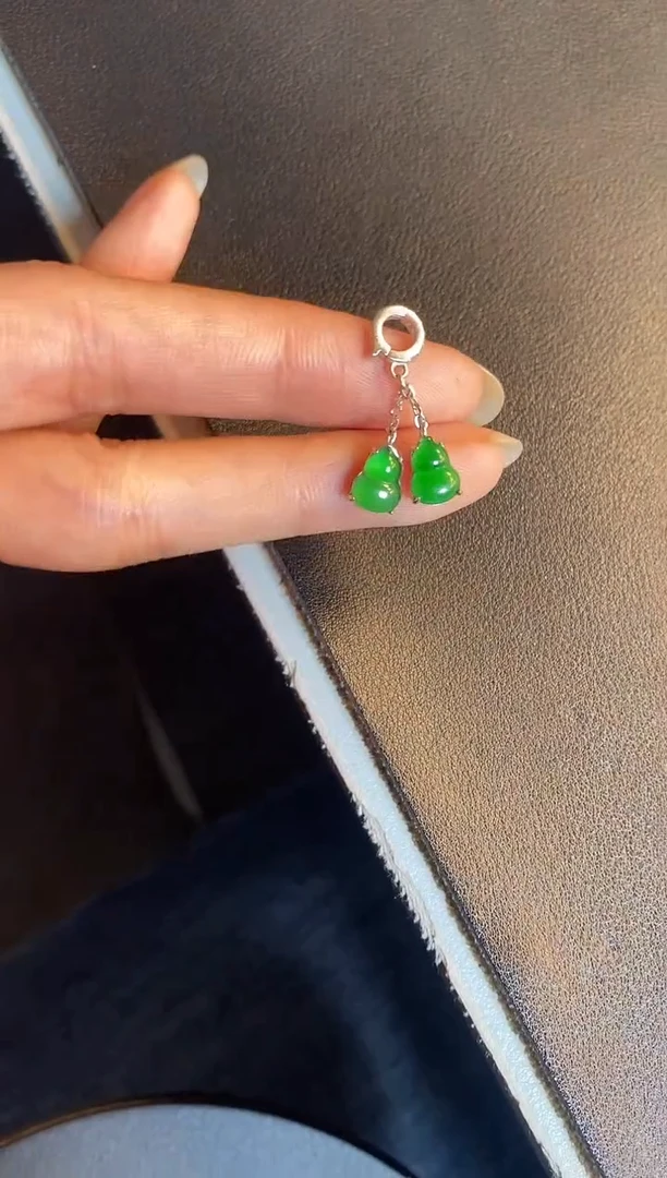 吊坠(不含链)银S925镶嵌翡翠1