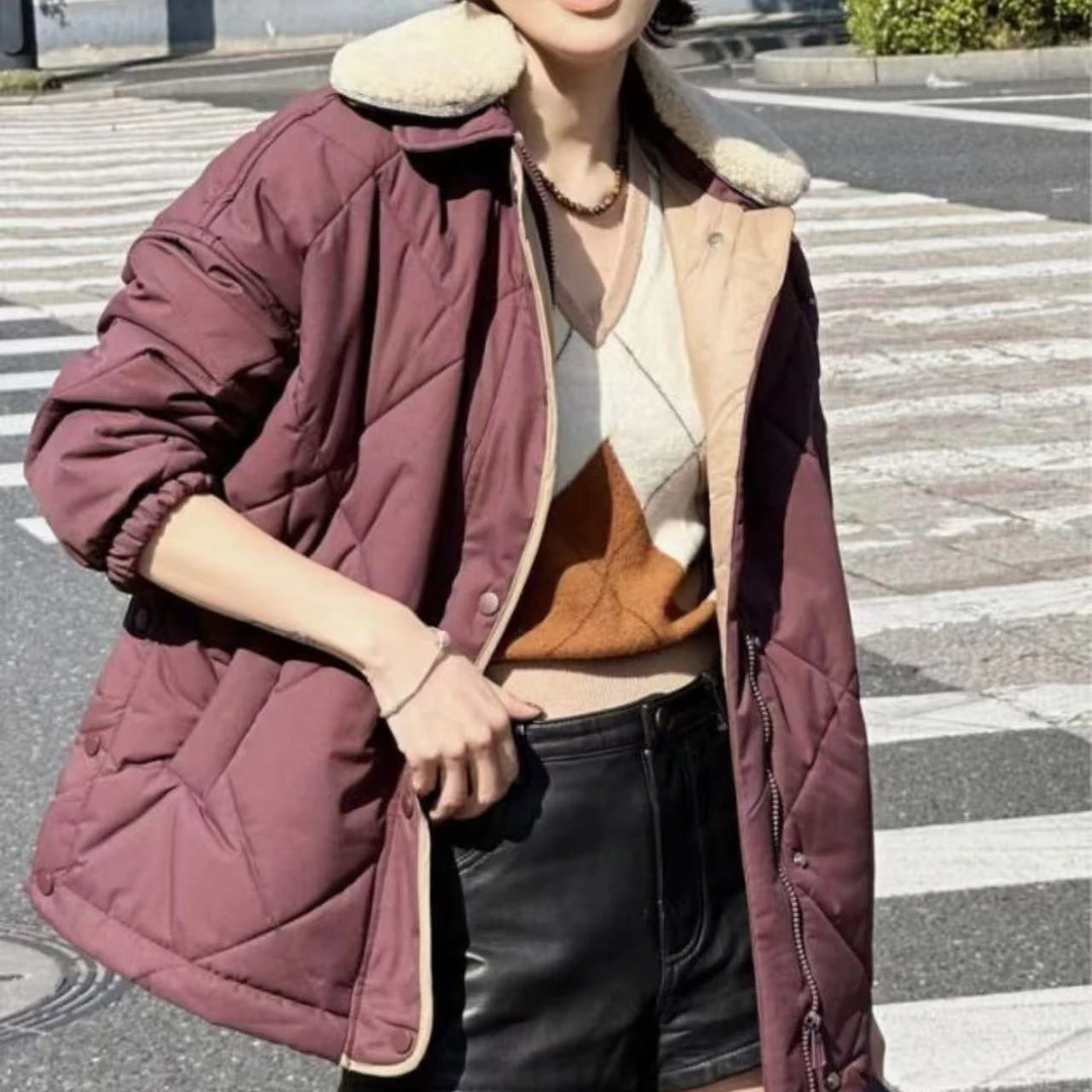 【ARONG阿荣家】棉服02371-安可拉红蓝色-ML