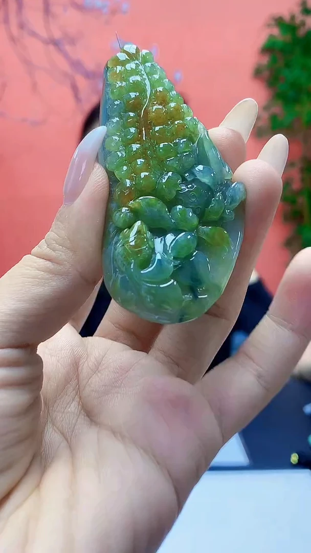 未镶嵌定制翡翠5160ty-毛货挂件141