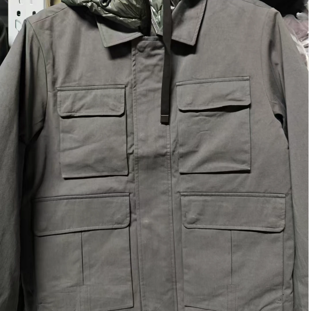 7208灰G--深冬系列#石墨烯黑金寒冬加厚保暖夹克情侣款外套