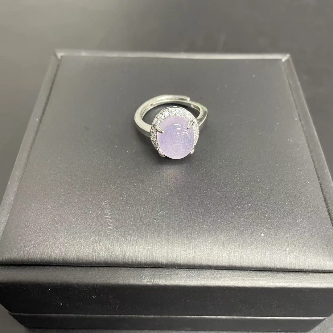 【小杰推荐】紫气东来/冰粉烟紫蛋面戒指 （多样性发其一）10126