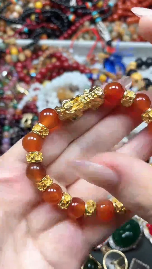 未镶嵌手串玛瑙/玉髓多样性发货拍一发一