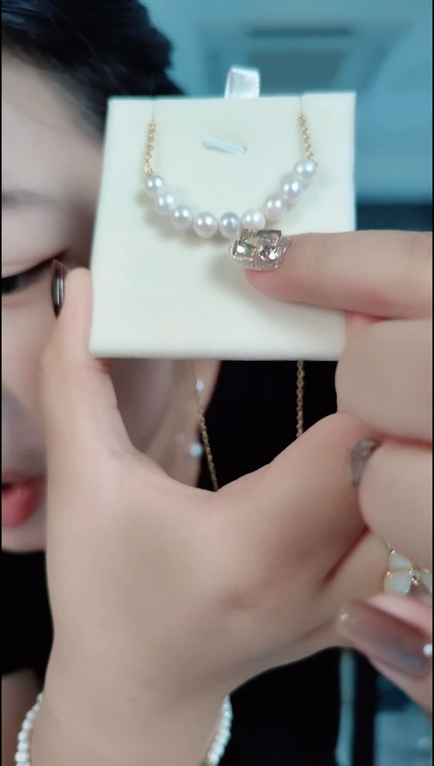 颈饰合金淡水珍珠0301珍珠微笑链