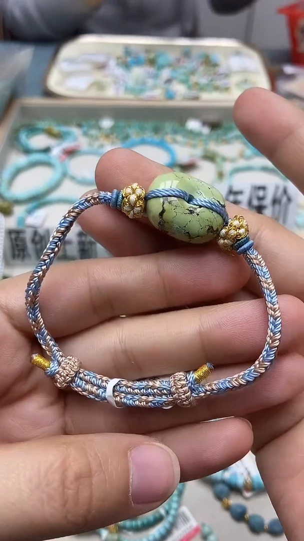 未镶嵌绿松石手链149
