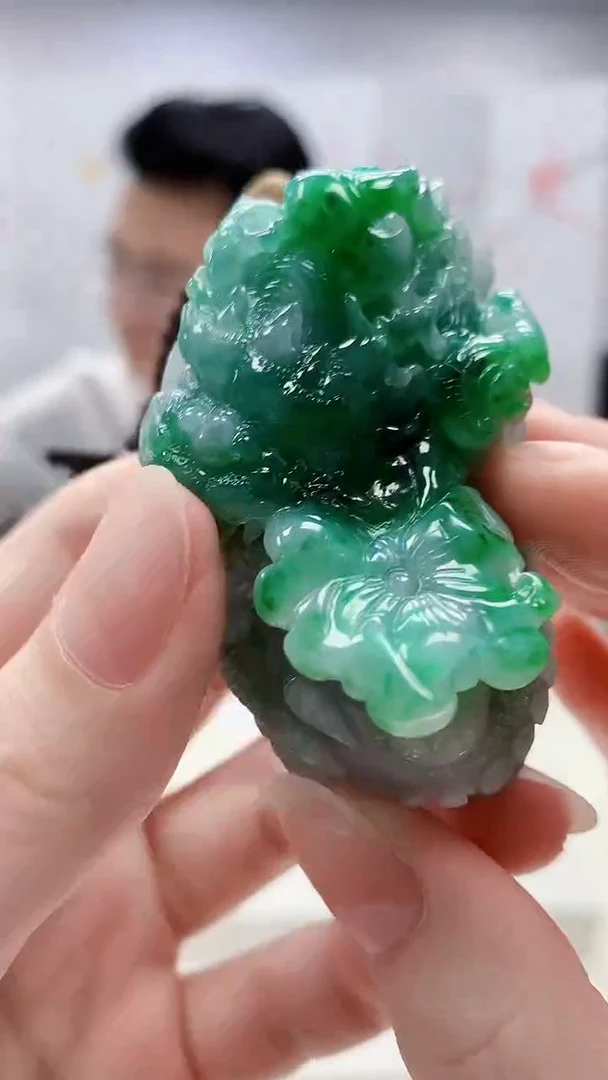 未镶嵌定制翡翠5123ry-毛货挂件5
