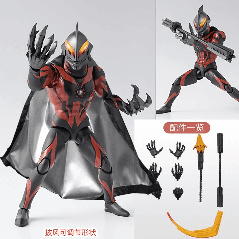 新奥特曼SHF【帅气披风款】贝利亚手办ACT关节可动赛罗布莱泽玩具