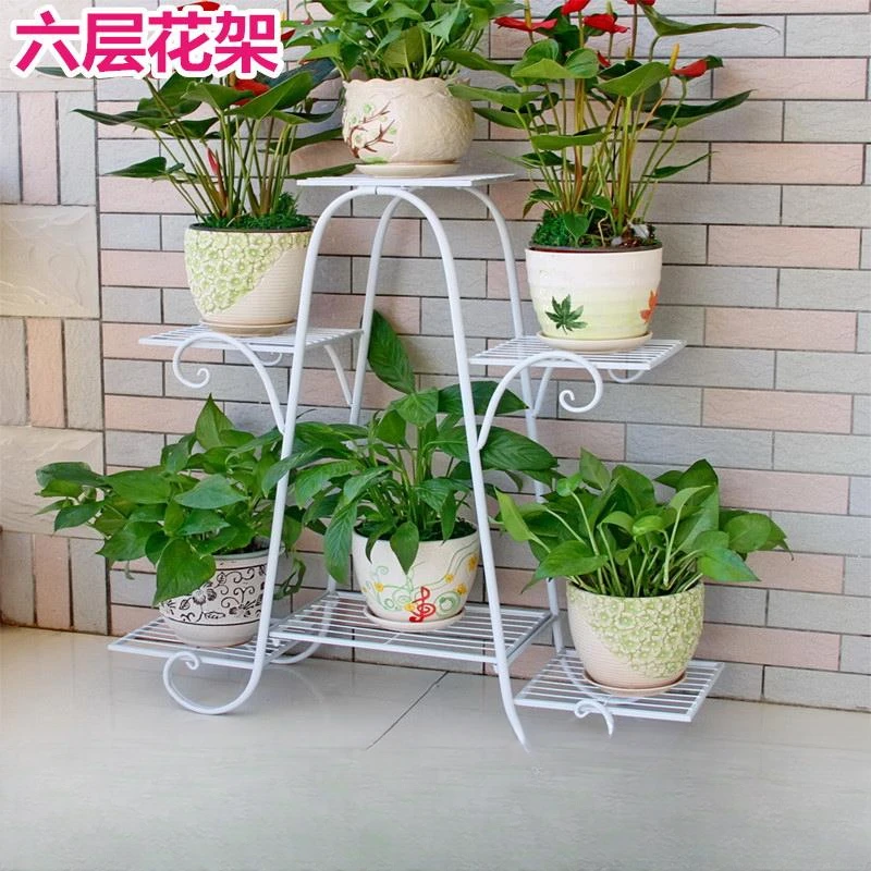 花架子多层室内特价家用阳台装饰架铁艺客厅省空间花盆落地式绿萝