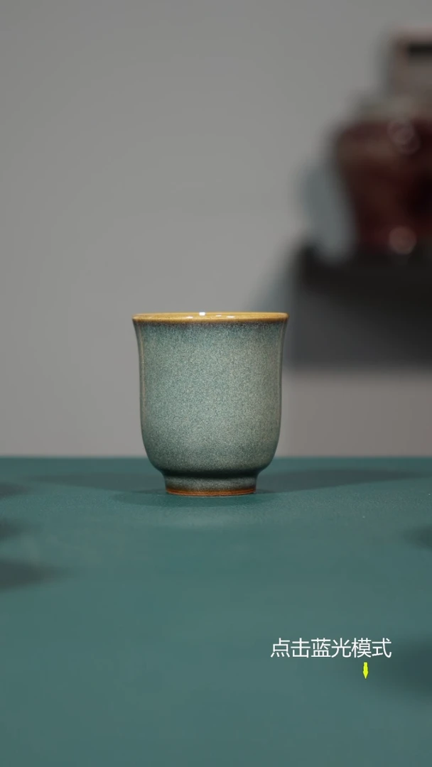 柴窑柴烧束腰单杯