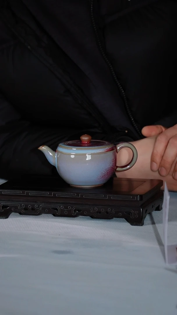 【闪购商品】105-1涌泉壶（富安工作室 窑变随机