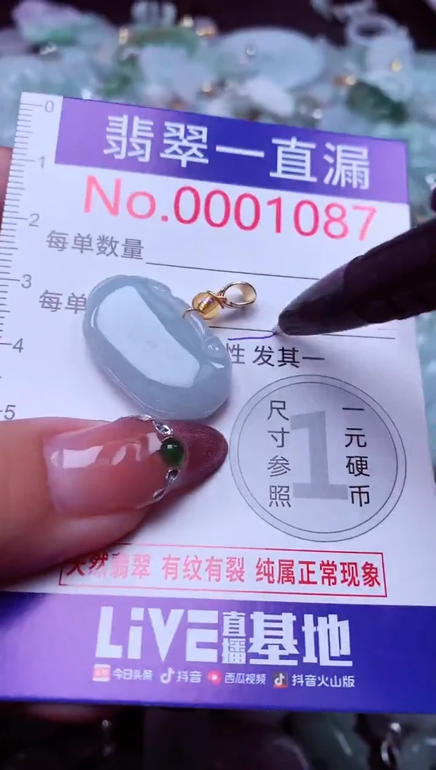 吊坠(不含链)未镶嵌翡翠1087