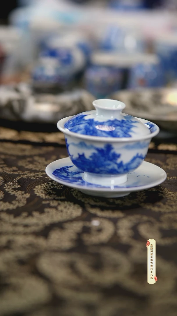 杯子陶瓷景德镇手工手绘柴窑茶具U147