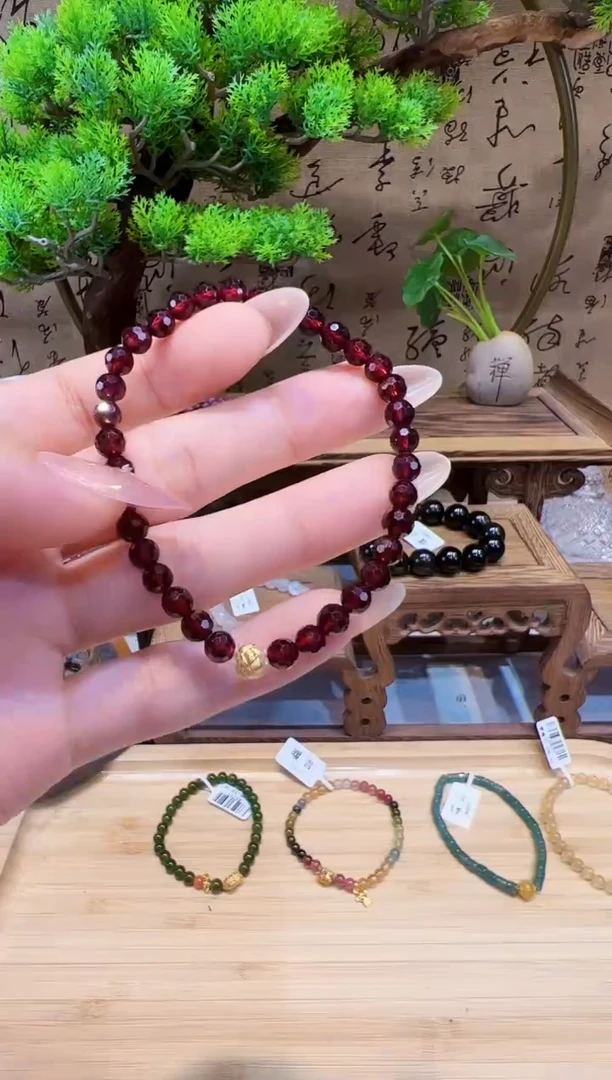 手串未镶嵌石榴石@@手饰