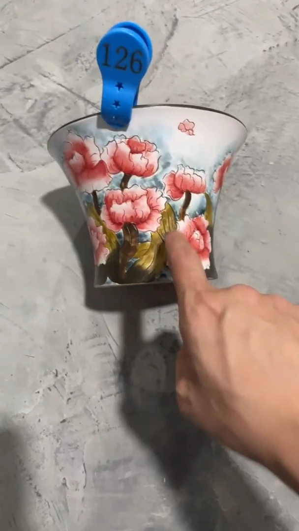 摆件句*126陶花岛多肉陶瓷花盆罐——微瑕