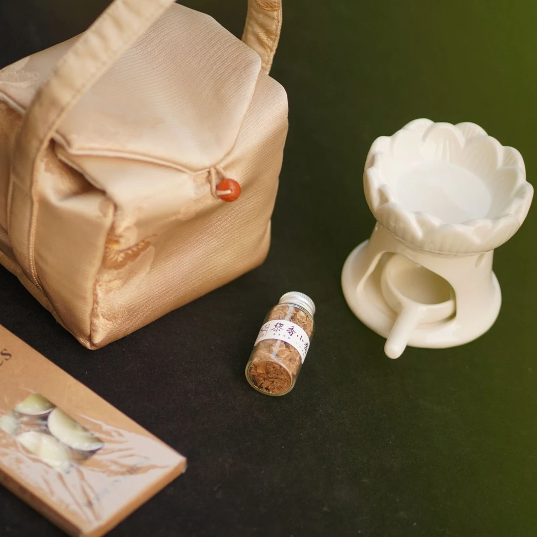 海南沉香莲香熏布袋套装