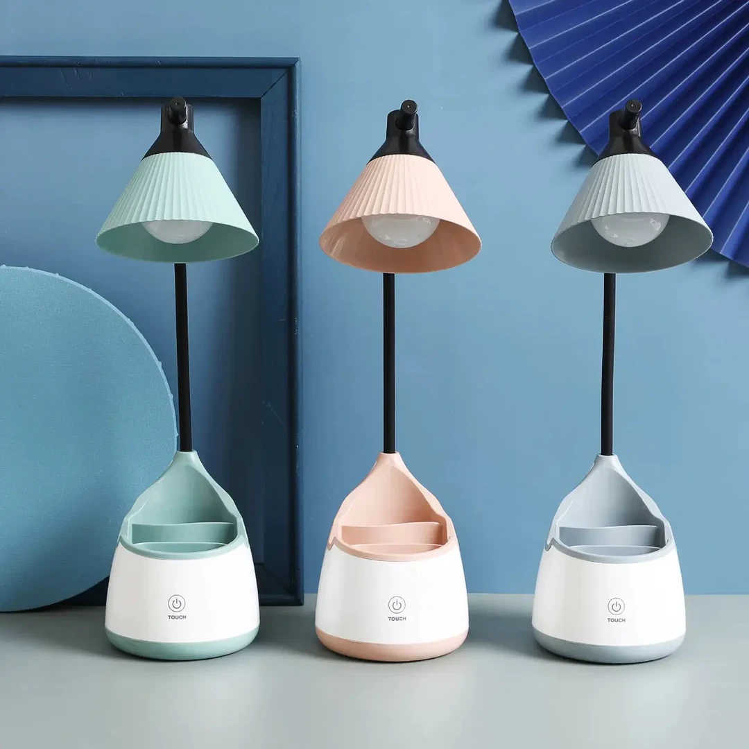 欧普智能贝壳灯头水滴笔筒触摸台灯