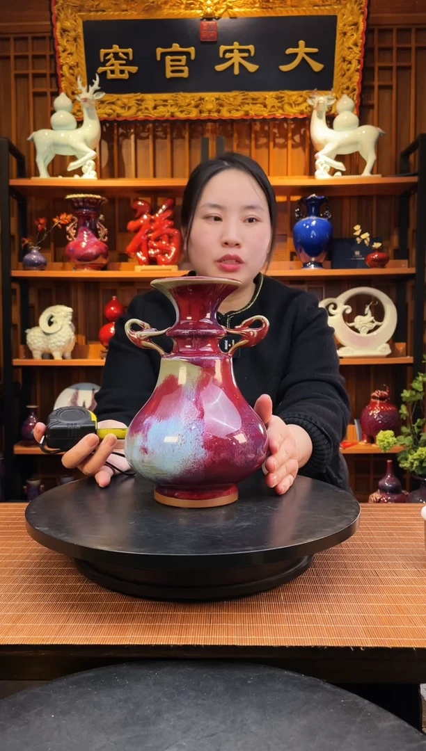 【闪购商品】摆件大宋官窑【双鹤瓶】双鹤朝阳