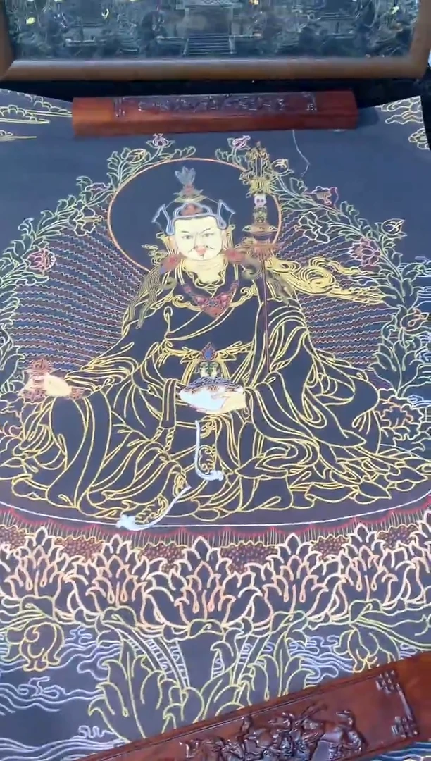 卷轴画072莲花生大师