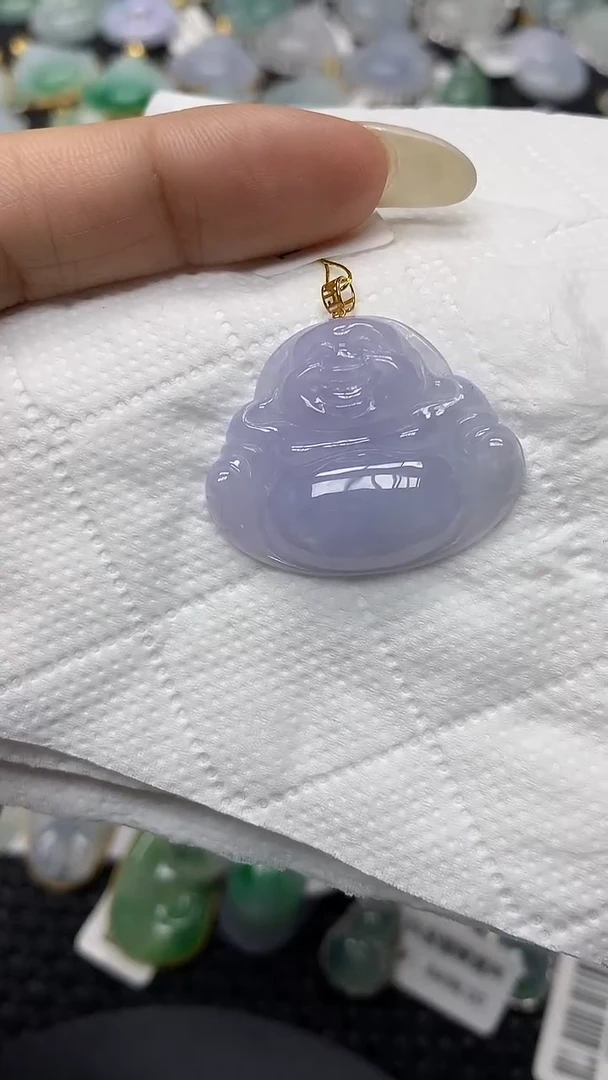 颈饰18K金镶嵌翡翠11111111111