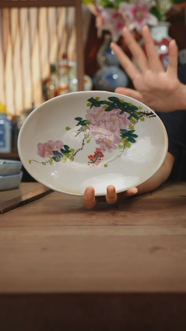 瓷片景德镇设计师釉下手绘陶瓷餐具