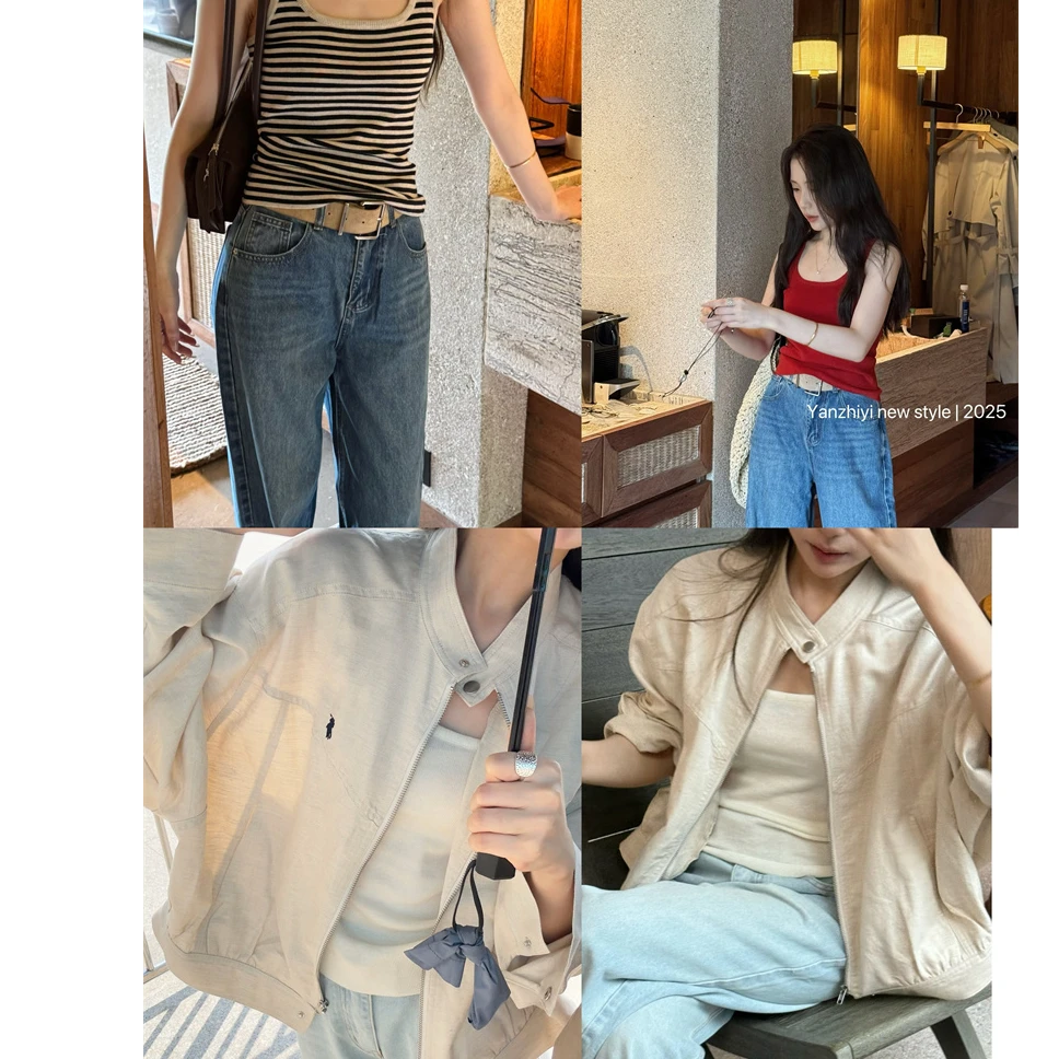 YPP!叠穿B备 人手一件 显瘦百搭高品质无袖弹力背心针织衫