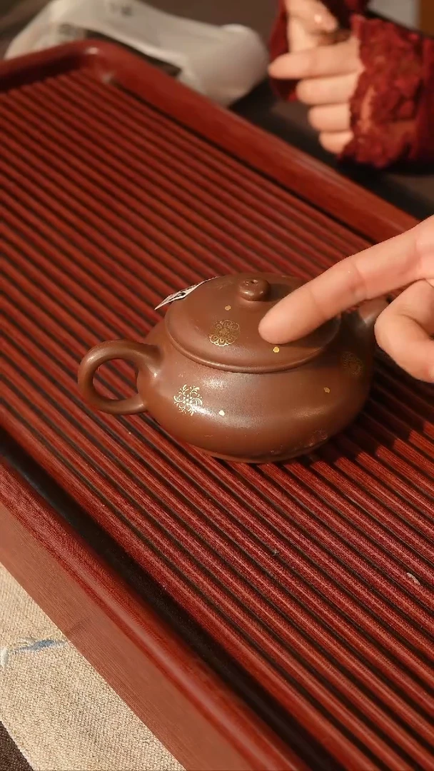 【闪购商品】紫砂茶壶陈华军描金明炉784