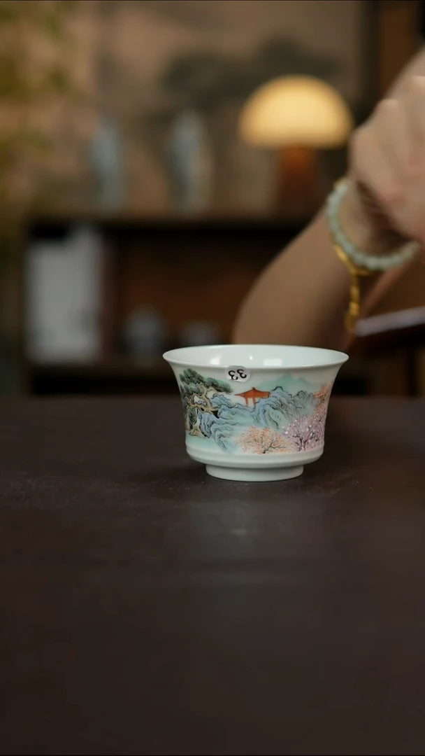 杯景德镇陶瓷杯碗柴烧多人