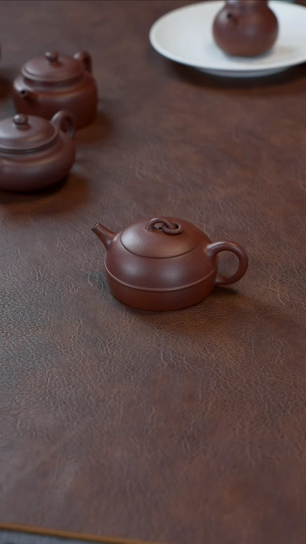 茶壶紫砂秦钟 半手工  150CC