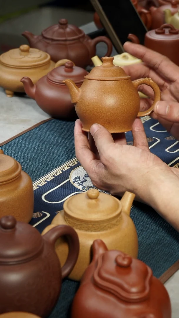 【闪购商品】紫砂茶壶花块元宝茶壶