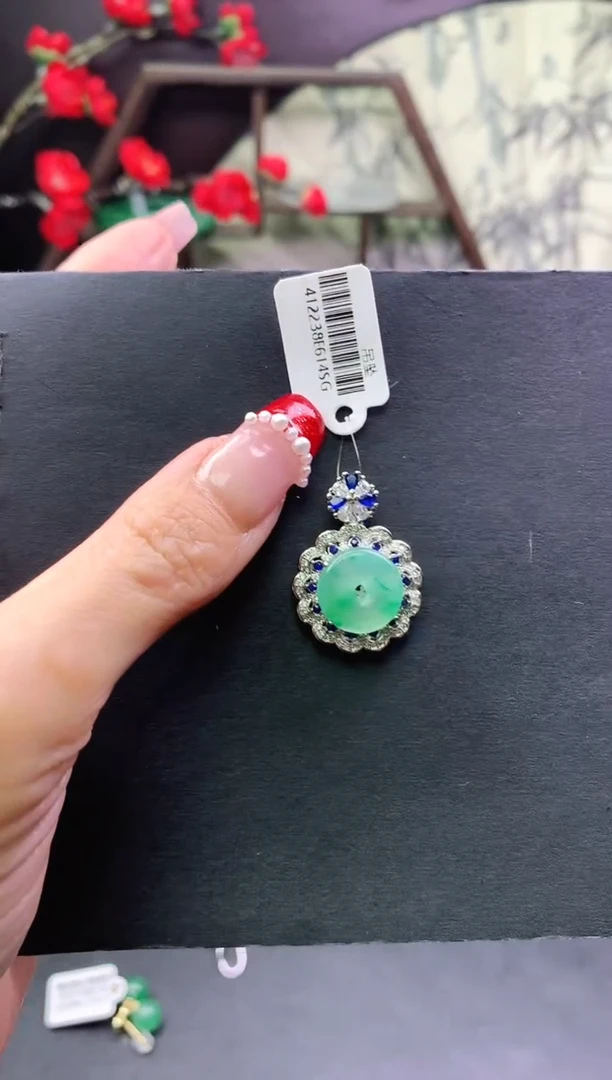 【闪购商品】石英质玉挂坠合金挂坠