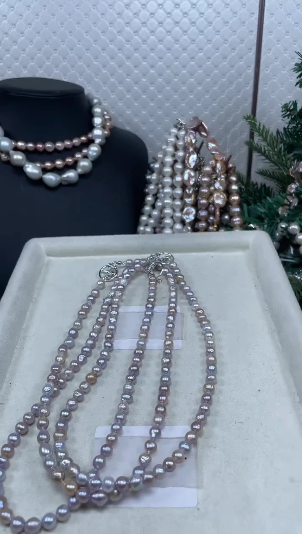 【闪购商品】淡水珍珠项链未镶嵌【纯恬珍珠】（多样性发货发一）