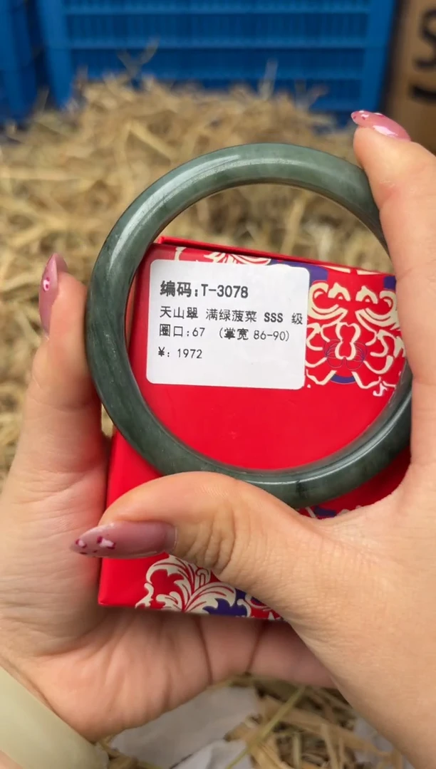 未镶嵌手镯石英质玉T-3078