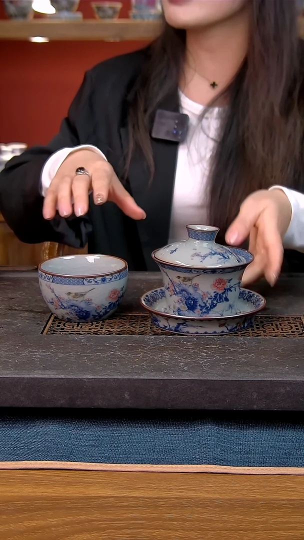 简装家用款2件套 老陶泥开片纹陶瓷茶具