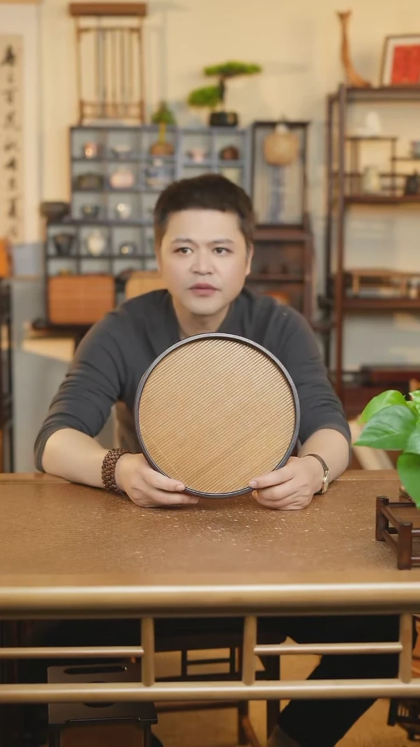 【闪购商品】圆月竹编干泡托盘