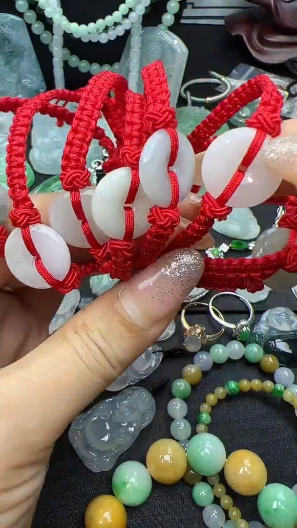 未镶嵌手绳翡翠平安扣多样性发其一