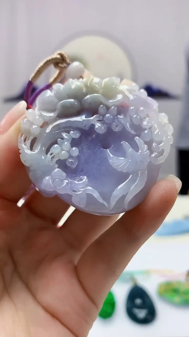 定制翡翠未镶嵌5060ms-毛货28花鸟