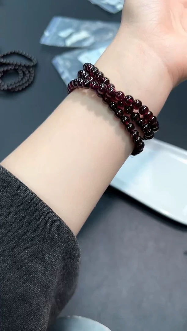 【闪购商品】石榴石手链未镶嵌80p多样性发其一/1条默认微瑕