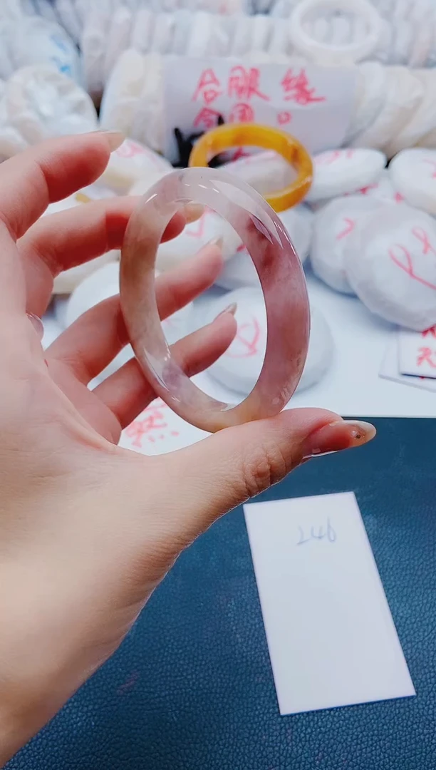 未镶嵌手镯石英质玉L46-59-60