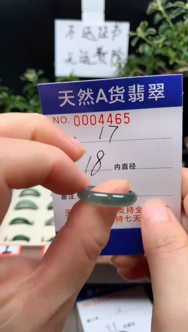 未镶嵌戒指翡翠17#