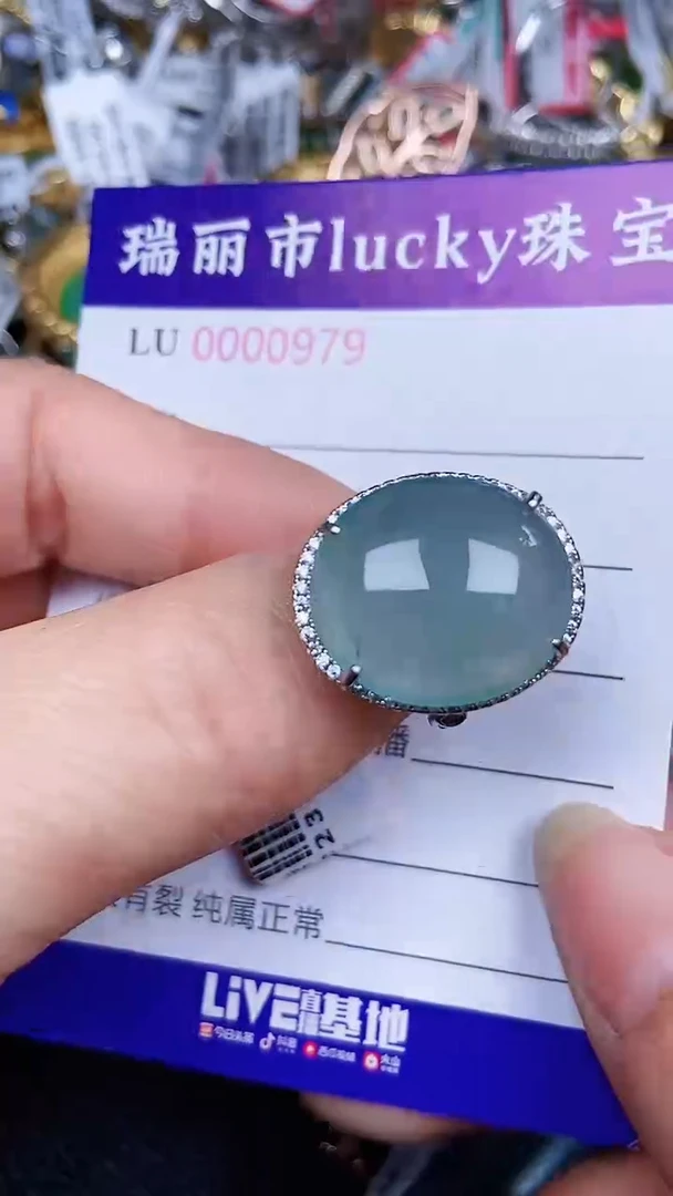 颈饰银S925镶嵌翡翠0979