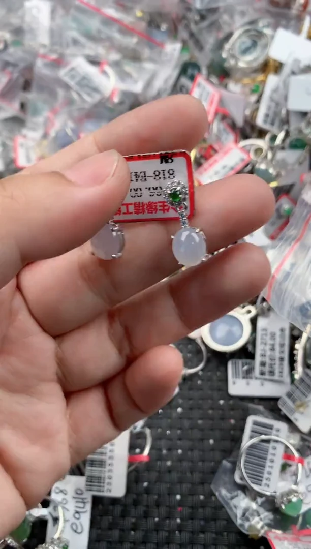 银S925镶嵌戒指翡翠666   8