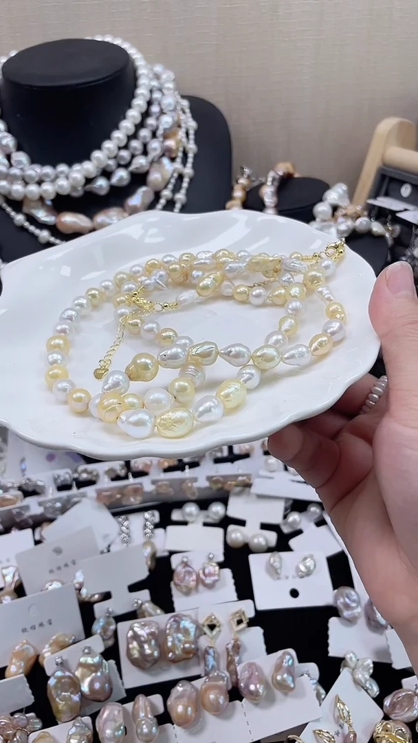 未镶嵌项链淡水珍珠【纯恬饰品】（多样性发货发一）