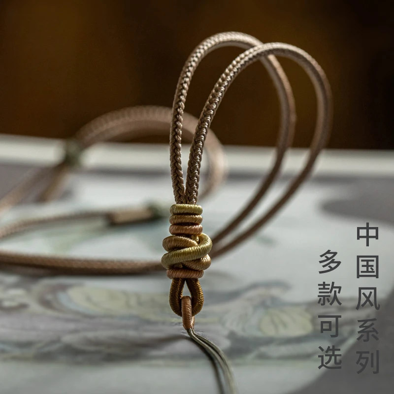 天然辰砂吊坠挂绳项链挂绳子半成品吊坠绳挂件绳项链绳